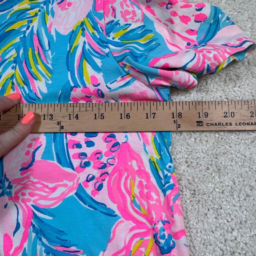Lilly Pulitzer Cody Dress Women's Med Gimme the Juice Tropical Pima Cotton Shift - Picture 6 of 7